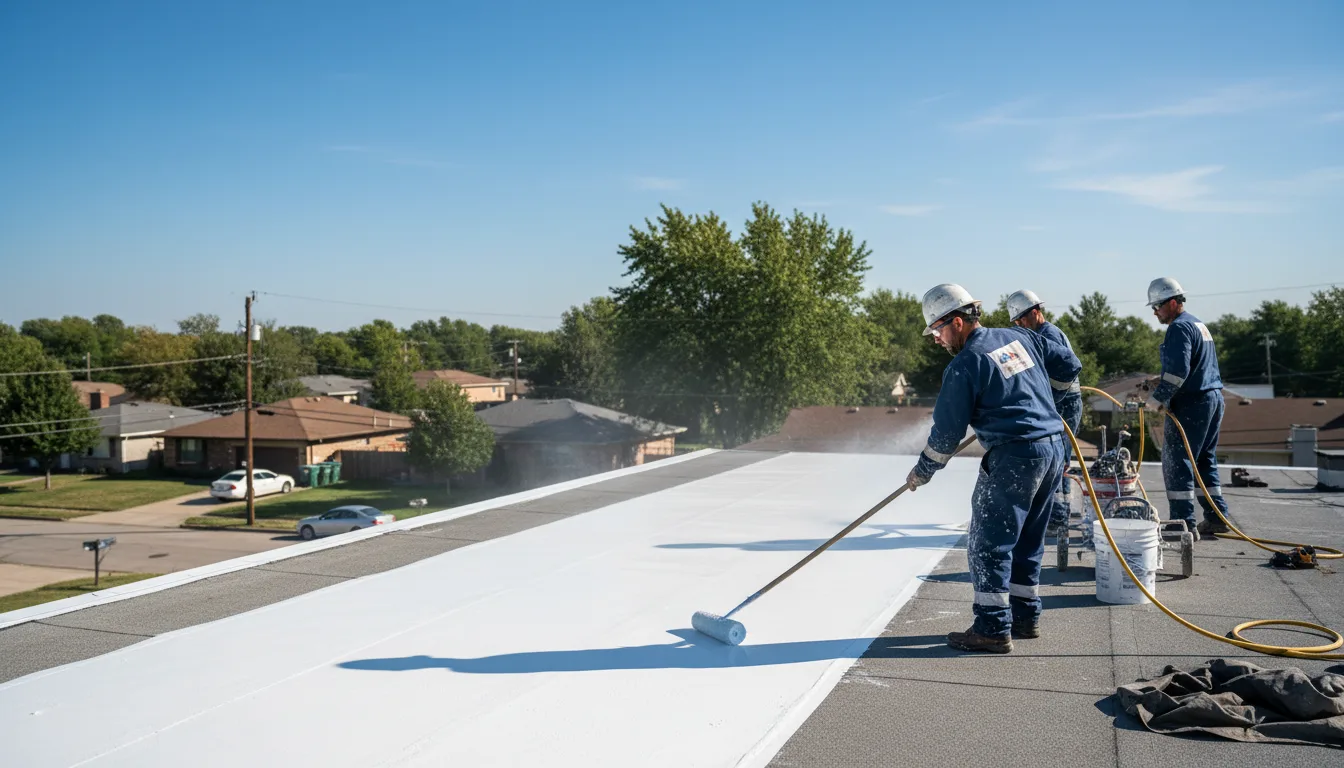 Commercial roof coating in Blodgett Mills, NY near me
